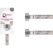 Подводка гибкая, SUS, гайка 1/2" - гайка 1/2" 60см  ECONOCE EC020060