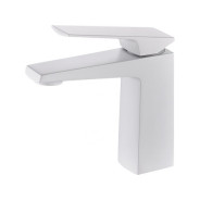 Смеситель для умывальника (Lt) D35, серия Lily белый, (Монолитный излив) a-five ...A-five A5-1321