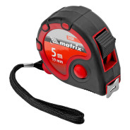 Рулетка Status 3 fixations, 5 м х 19 мм, двухкомпонентный корпус, 3 фиксации ленты  ...Matrix 31034
