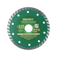 Алмазный круг 125х22 mm универсальный Turbo (сухая и мокрая резка)  ...ВОЛАТ 89020-125