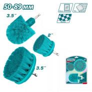 Набор щеток-насадок средней жесткости для дрели   (3шт)TOTAL TACM3001