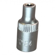 Головка торцевая 1/4" TORX Е4, L25 мм, CrV  H-D HD-05211