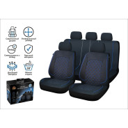 Чехлы на сиденья автомобиля универсальные, полиэстер, темно-синие  ...ARIZONE 40-155001