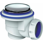 Сифон для душевого поддона с хромированным выпуском D65 (Сифон для душевого поддона, с пластиковой, ...Unicorn G410H