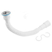 Сифон 1 1/2"х40/50 гофрированный (удлинённый), выпуск 70 мм.  ...AV Engineering AVE129780