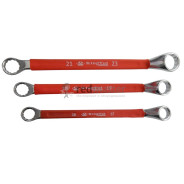 Ключ накидной, отогнутый на 75град. в прорезиненной оплетке 30х32мм  ...KINGTUL KT-203032k