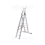 Лестница алюм. 3-секц., 210/424/211см, 3х8 ступ., 14.8кг, NV3230 (макс. нагрузка 150кг)  ...Новая Высота 3230308