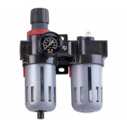 Фильтр-редуктор с манометром + смазочный прибор 1/2" (3000л/мин, 5микр.)  ...PROWIN AC-4000