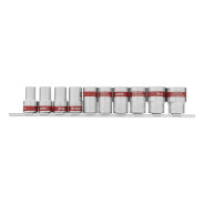 Набор торцевых головок 1/2", 6гр., CrV, 10шт., 10-22мм,  Matrix 13557