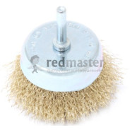Кордщетка чашеобразная латунная для дрели 63мм  Forsage F-BCR025