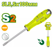 Отвертка шлицевая SL5,5 100мм  DYLLU DTSDA254
