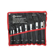 Набор ключей торцевых трубчатых, 8 пр. (6х7 - 20х22 мм.)  FORCEKRAFT FK-50817P8