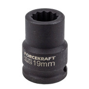 Головка ударная 19мм 3/4" 12гр.  FORCEKRAFT FK-46819