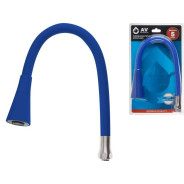 Излив гибкий с двухрежимной лейкой синий для смесителя  ...AV Engineering AVZAP-2SBL