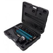 Выпрессовщик сайлентблоков с насосом и комплектом надставок, 10т (диаметры: 22, 27, 34, 43, 49, 60мм...Forsage F-71002