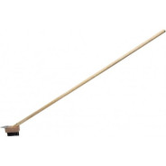 Щетка металлическая для чистки тротуарной плитки со скребком 1460мм  ...VOREL 35927