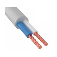 Провод ПВС 2х0,75 (бухта 195м) (белый, ГОСТ 7399-97)  ПОИСК-1 1500059297417