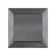 Выключатель 1-клав. двухполюсный (скрытый, винт. зажим) дымчатый, DARIA (10 A, 250 V, IP 20)  ...MUTLUSAN 2120 405 0295