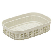 Мыльница ВЯЗАНИЕ (белый)  IDEA М2238