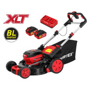 Газонокосилка аккумуляторная CLM 4536-2 в кор. XLT SET БЕСЩЁТ.ДВИГ., САМОХОД., 18В+18В (2х4 Ач акб, ...WORTEX 2334122