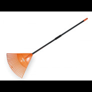 Грабли веерные пластмассовые  500 мм. 22 зубца с металлическим черенком  ...BRADAS KT-CX22H-M