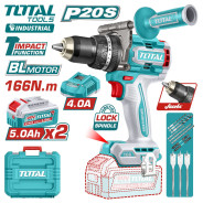 Дрель-шуруповерт ударная  TOTAL TIDLI201668