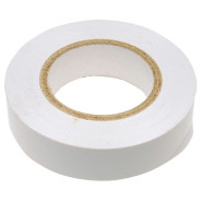 Изолента ПВХ, 19 мм х 20 м, белая  Сибртех 88798