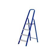 Стремянка, 4 ступени, стальной профиль, алюминиевые ступени  ...Сибртех 97954