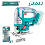 Лобзик аккумуляторный, 20В, БЕЗ АКБ, макс. пропил 80 мм,   TOTAL TJSLI8501