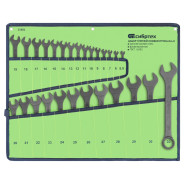 Набор ключей комбинированных, 5,5-32мм, 27 шт., CrV, фосфатированные, ГОСТ 16983  ...Сибртех 15481