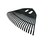 Грабли веерные пластмассовые без черенка 500 mm черные  ИнструмАгро 10821