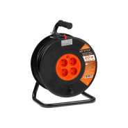 Удлинитель на катушке 20м (4 роз., 3.5кВт, б/з, ПВС 2х1.5) (с защитой от перегрузки)  ...ЮПИТЕР JP8403-04