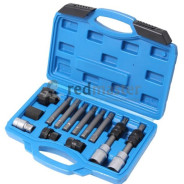 Набор для снятия шкивов генераторов:1/2" биты: М10, Т50х110мм, 10мм, биты: М8, М10, Н8, Н10, Т4...Rock FORCE RF-922G8