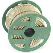 Трос металлополимерный прозрачный ПР-5.0, (5.0мм толщина, катушка 50м.п.)  ...Сибртех 47639