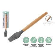 Кисточка силиконовая, EcoVillage, серая  PERFECTO LINEA 21-273814