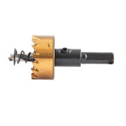 Коронка по металлу HSS, 28 мм, нитридтитановое покрытие  DENZEL 724106