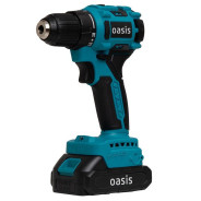 Дрель-шуруповерт аккумуляторная,  18В, 2АКБ 2,0 А/ч,  1400 об.мин, Oasis  (J)...OASIS ASB-18A