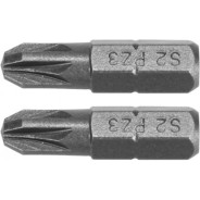 Бита PZ3х25mm 1/4" (2шт) AlSl S2  YATO YT-77882