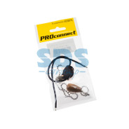 Выключатель для настенного светильника c проводом и деревянным наконечником <Silver>,  ...REXANT 32-0103-9