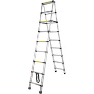 Стремянка телескопическая алюм. бытовая 2.6м (9+9 ступ.)  Forsage F-UP260-2