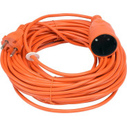 Удлинитель электрический садовый оранжевый 20м, 1 роз., б/з,  ...VOREL 82673
