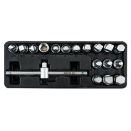 Головки торцевые для сливной пробки 3/8" (18пр) CrV  YATO YT-0599