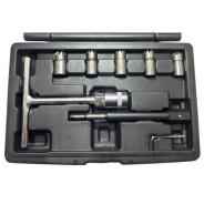 Набор инструмента с торцевыми головками-шарошками для ручной очистки гнезд форсунок  ...H-D HD-17625