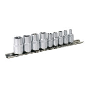 Набор головок 1/4"&3/8" Е4-Е14, 9 пр. Е-профиль  Force 3092