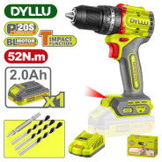 Дрель-шуруповерт ударная аккумуляторная  DYLLU DTCDP5282