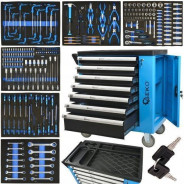 Тележка инструментальная с инструментом (243пр.)   GEKO G10833