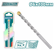 Сверло по бетону 6x100мм  TOTAL TAC260610