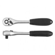 Ключ трещоточный для головок  1/4" T72  (черн.) CrV6140  YATO YT-0307