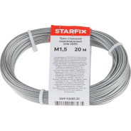 Трос стальной оцинк. М1,5 DIN 3055 (моток 20 м)  STARFIX SMP-53685-20