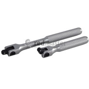 Вороток шарнирный укороченный 1/4"L-100мм с накаткой.  Forsage F-8012100